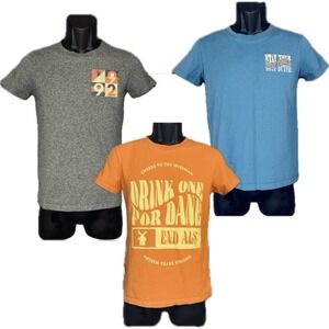 (Lot of 3) Dutch Bros Shirt Adult Small Brothers Coffee Gray Orange Blue 2-Sided